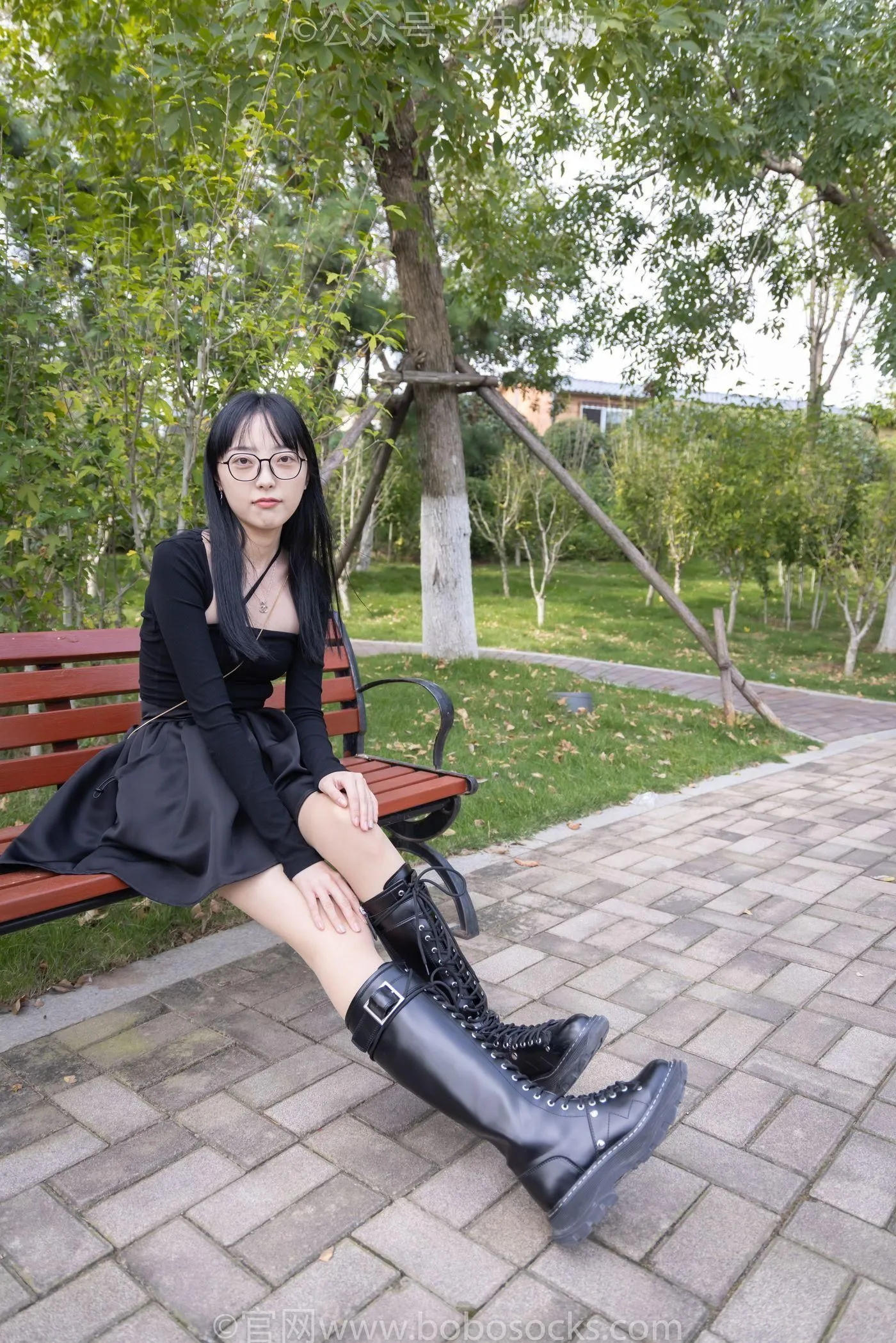 [BoBoSocks袜啵啵]NO.040 稚予-长靴、白棉袜、肉丝 [137P]插图6